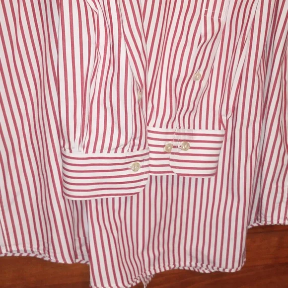 Brooks Brothers men's size L cotton button up shirt w front pocket logo - Picture 8 of 9